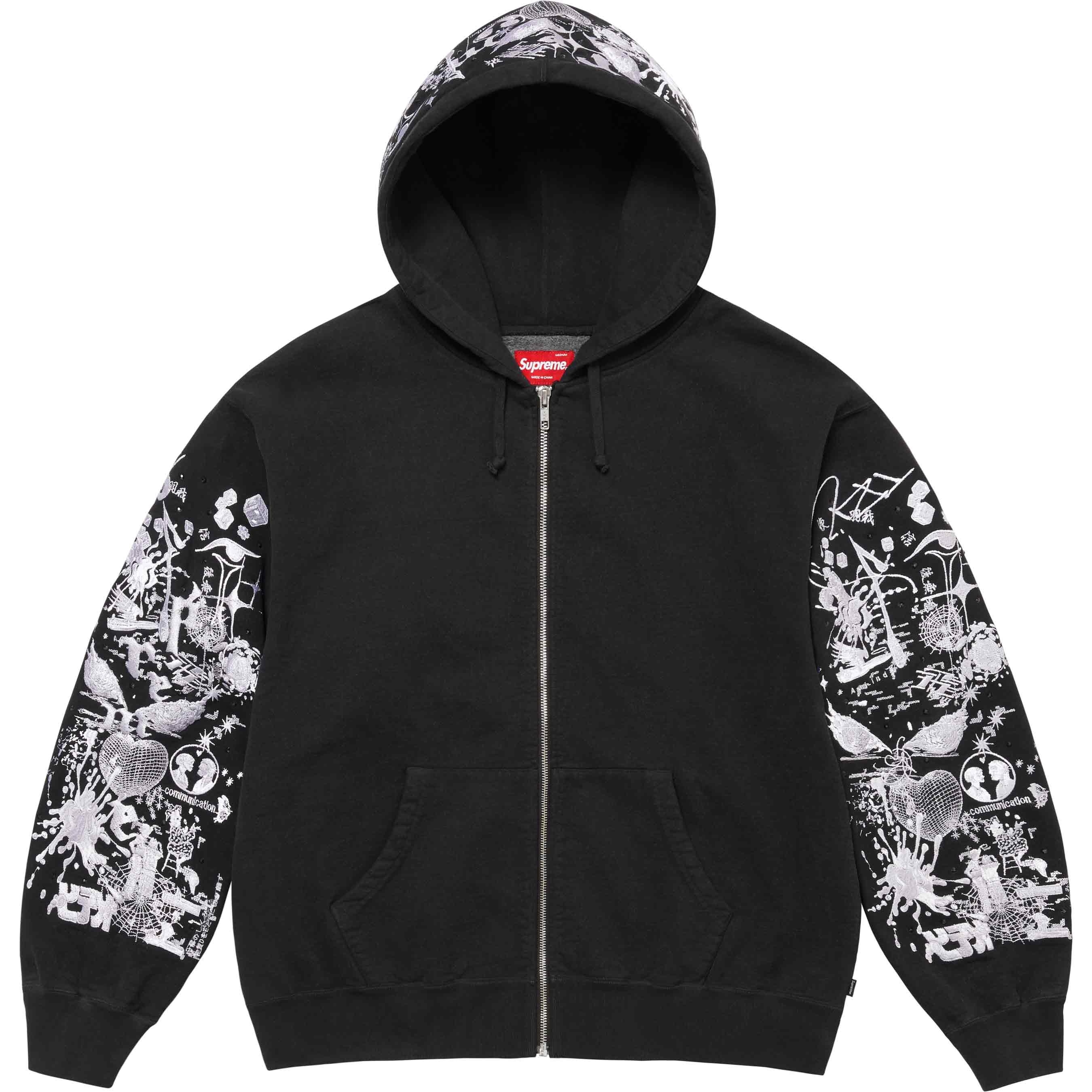 AOI Zip Up Hooded Sweatshirt view 4